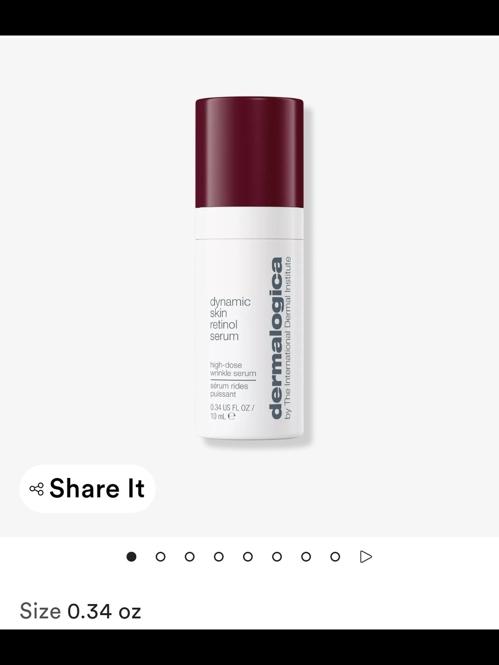 dermalogica Retinol Serum .34oz $34 NIB